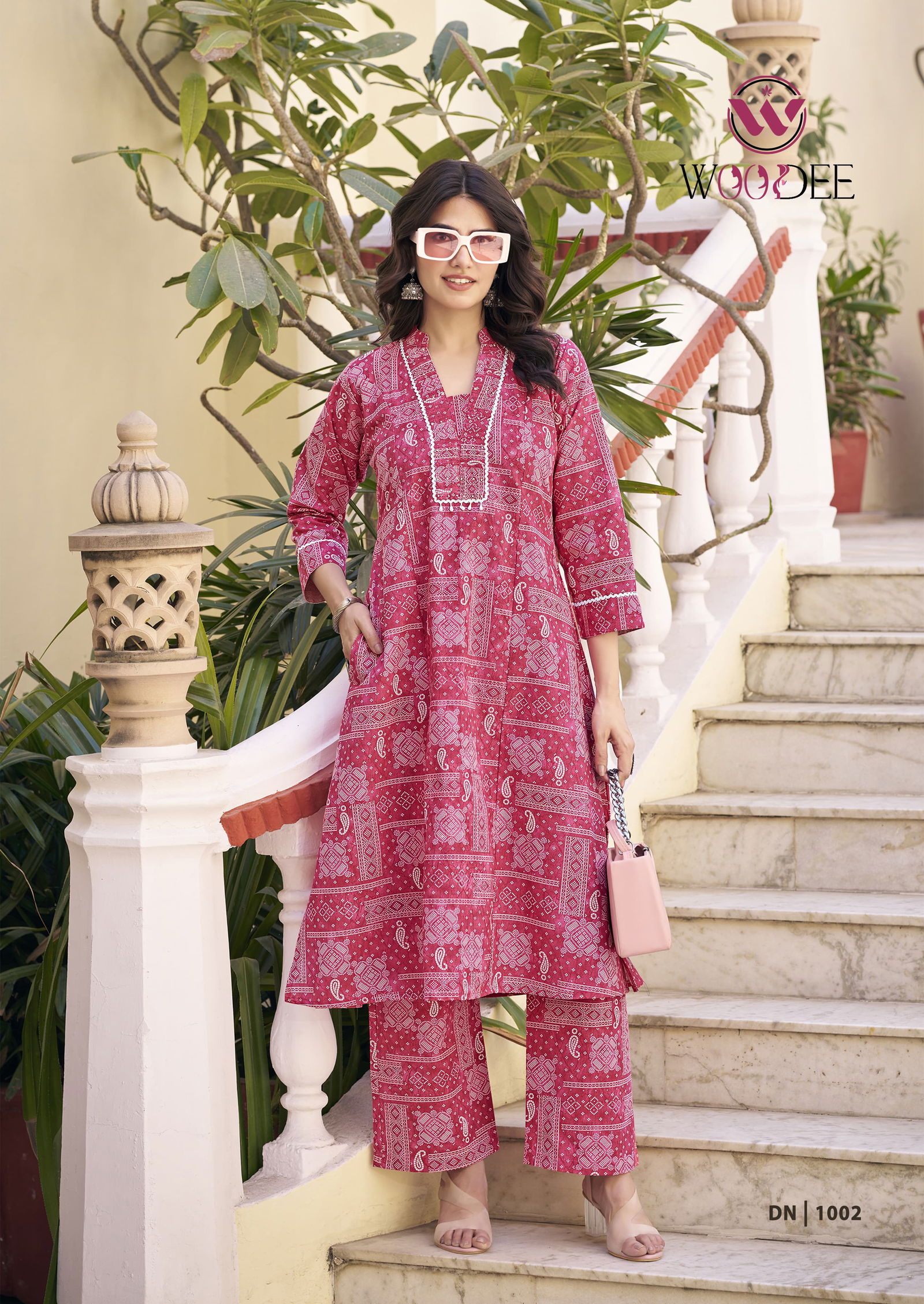 Aneri By Woodee Cotton Printed Kurti With Bottom Suppliers In India